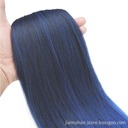 Pre Stretched Braiding Hair Extensions Easy Crochet Braid Hair Bundle Yaki Straight Ombre Synthetic Box Afro Braids